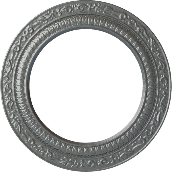 Ekena Millwork Andrea Ceiling Medallion (Fits Canopies up to 8"), Hand-Painted Platinum, 12"OD x 8"ID x 1/2"P CM12ADPLS - main